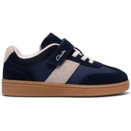 Clarks Shoes Baskets Sans Lacets Cypress Step Wide Navy Combi EU 27 Garçon,Fille