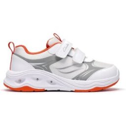 Clarks Shoes Baskets Sans Lacets Gleam Glow Wide White EU 29 Garçon,Fille