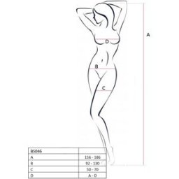 Combinaison Sexy Résille effet Guêpière et bas - BS046 Passion