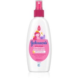 Johnson's® Shiny Drops après-shampoing sans rinçage en spray à l'huile d'argan à partir de 18 mois 200 ml
