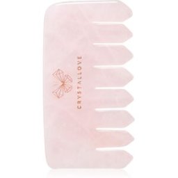 Crystallove Rose Quartz Comb accessoire de massage pour cheveux et corps 1 pcs