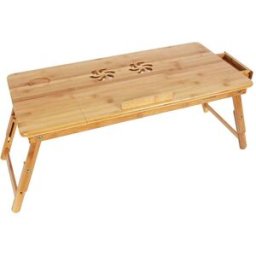 SONGMICS Table de lit bambou