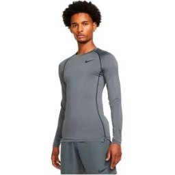 Nike T-shirt à Manches Longues Pro Dri Fit Iron Grey / Black / Black XL