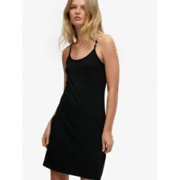 SUPERDRY Mini Jersey Cami Dress Noir FR 44 (EU 42)