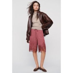 Short Bermuda en dentelle héritage LyreBird en Purple, pour femme taille: M chez Anthropologie