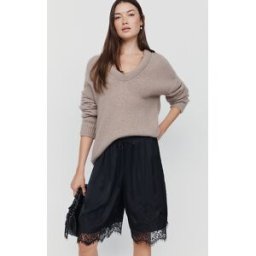 Short Bermuda en dentelle héritage LyreBird en Black, pour femme taille: S chez Anthropologie