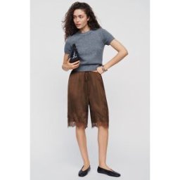 Short Bermuda en dentelle héritage LyreBird en Brown, pour femme taille: L chez Anthropologie