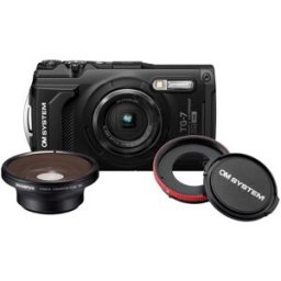 om-system Appareil photo compact étanche OM SYSTEM TG 7 BK + CLAT 01 + FCONT 01