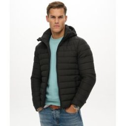 Superdry Homme Veste Fuji à Capuche Black Taille: M