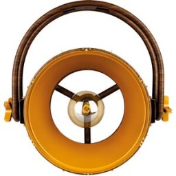 SHOWTEC Edison Vintage 2 - Lampe LED DMX rétro couleur or pâle / finition bois, avec variateur et - Projecteurs de théâtre