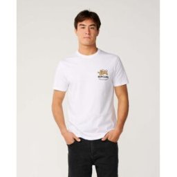 Rip Curl T-shirt standard Streamline Animal Blanc XS Male