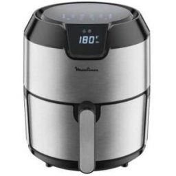 SEB Friteuse Moulinex Easy Fry Digital Sans Huile 4,2L 1500W Noir Acier Inoxydable