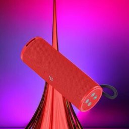 YONIS Enceinte Bluetooth Étanche Rouge Avec Lumières Led Et Son Puissant 95db