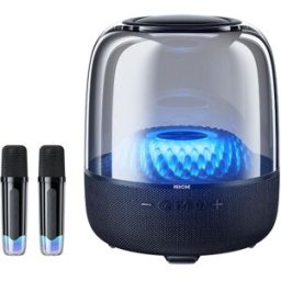 YONIS Enceinte Bluetooth Puissante Avec Microphones Et Effets Lumineux Rgb