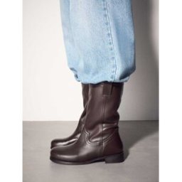 Next Bottes mi-longues à enfiler Brun EU 38 (UK 5)