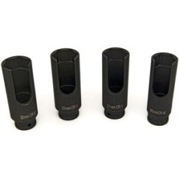 HBM - Jeu de 4 pièces professionnelles pour bouchons d'injecteurs ½ inch, jeu de clés à douilles
