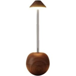INF Lampe de table rechargeable oscillante avec éclairage RGB, télécommande et hauteur réglable Couleur du bois