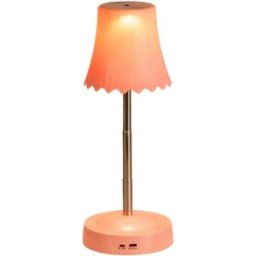 INF Lampe de table d'ambiance rechargeable à commande gestuelle, hauteur réglable et éclairage RGB Rose