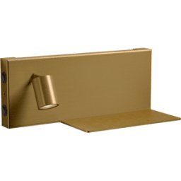 Applique murale avec tablette en métal bronze Jay L - Panzeri