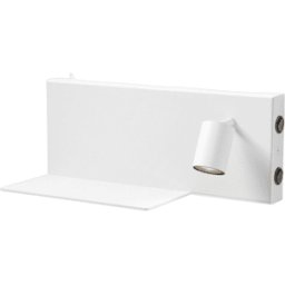 Applique murale avec tablette en métal blanc Jay R - Panzeri