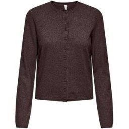 ONLY ONLY Long Sleeve O-Neck Button Through Cardigan Brun FR 46 (EU 44)