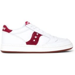 Saucony - Baskets en cuir Lacets Jazz Court rouges 37