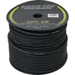 Câble d'alimentation Ground Zero GZPC 20B/Y 20mm² vendu au mètre Masori