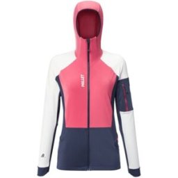 Veste ski de randonnée MILLET PIERRA MENT (HOLLY BERRY/SAPHIR) Femme XS
