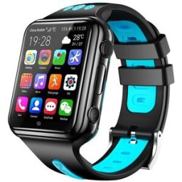 YONIS Montre Connectée Android Gps 1.54" Smartwatch 1+8go Bluetooth Wifi Noir Bleu