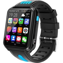 YONIS Montre Sportif Gps Montre Android 1.54" 3 + Wifi Bluetooth Noire Bleue