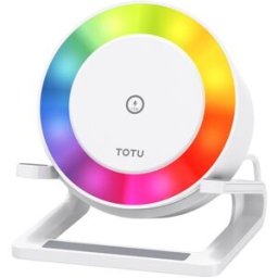 YONIS Enceinte Bluetooth 4 En 1 Multifonctionnelle Avec Chargeur Sans Fil 15w Et Lumière Led