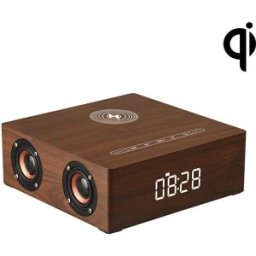 YONIS Réveil Enceinte Bluetooth Chargeur Sans Fil Commande Tactile Batterie Longue Durée