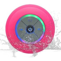 YONIS Enceinte Bluetooth Waterproof Mini Avec Lumière Led Radio Fm Subwoofer Carte Tf Ventouse