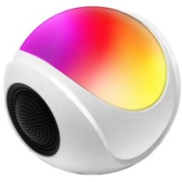 YONIS Mini Enceinte Bluetooth Rgb Lumière Ambiance Son Stéréo Sans Fil 360°