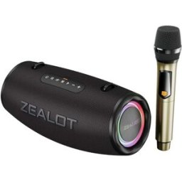 YONIS Enceinte Waterproof Puissante 80w Avec Micro Et Effets Lumineux Rgb