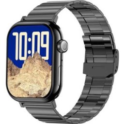 YONIS Montre Connectée Écran Couleur Bluetooth Appels Cardio Sommeil Acier
