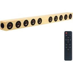 YONIS Barre De Son Bluetooth 40w En Bois Avec Télécommande Support Micro Sd Aux Optique U Disk