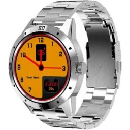 YONIS Montre Connectée 1.3' Tft Cardio Podomètre Sommeil Bluetooth 4.0 Acier Inox