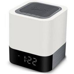 YONIS Enceinte Bluetooth Sans Fil Multifonction Avec Réveil Lampe De Chevet Tactile