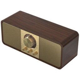 YONIS Enceinte Bluetooth Vintage Bois Hifi Fm Radio Supporte Tf U-disk Aux 3000mah