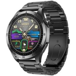 YONIS Montre Connectée Écran Couleur Étanche Bluetooth Ecg Argentée 20 Jours Autonomie
