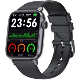 YONIS Montre Connectée Sportive Écran 1.83 Pouces Moniteur Santé Étanche Ip67