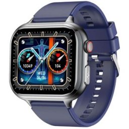 YONIS Montre Connectée Écran Horizontal Silicone Ecg Étanche Bluetooth Multisport