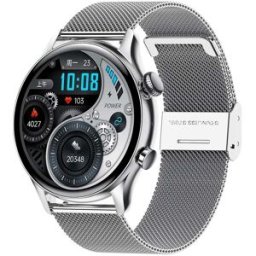 YONIS Montre Connectée Sport Bracelet Acier Cardio Sommeil Calories Musique Android Ios Ip68