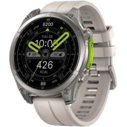 YONIS Montre Connectée Robuste Avec Écran Amoled 1.43 Pouce Lampe Torche Intégrée