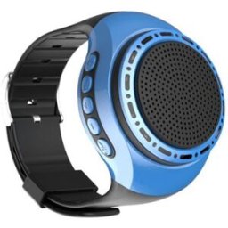 YONIS Mini Enceinte Bluetooth Rouge Design Montre Avec Effets Lumineux Et Selfie