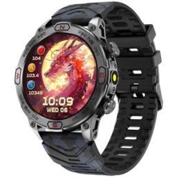 YONIS Montre Connectée Écran Couleur Bluetooth Appels Santé Camouflage