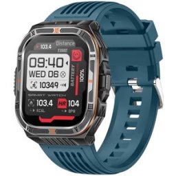 YONIS Montre Connectée Écran 2.01 Pouces Appels Bluetooth Mesure Cardiaque Autonomie 20 Jours