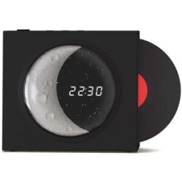 YONIS Enceinte Bluetooth Horloge Digitale Sans Fil Design Vinyle Son Stéréo Haute Fidélité