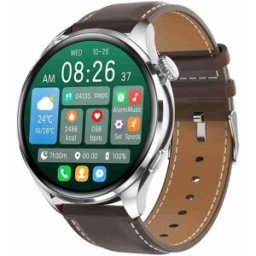 YONIS Montre Connectée Smart Bracelet Cuir Ip67 Bluetooth Multifonction Santé Sport